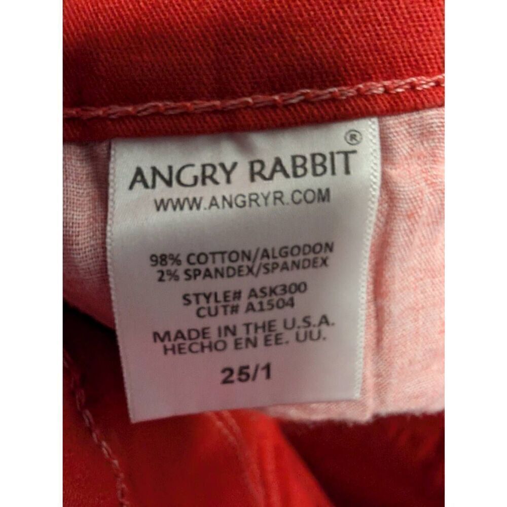 Angry Rabbit Red Skinny Jeans Women’s 25 - Picture 5 of 7